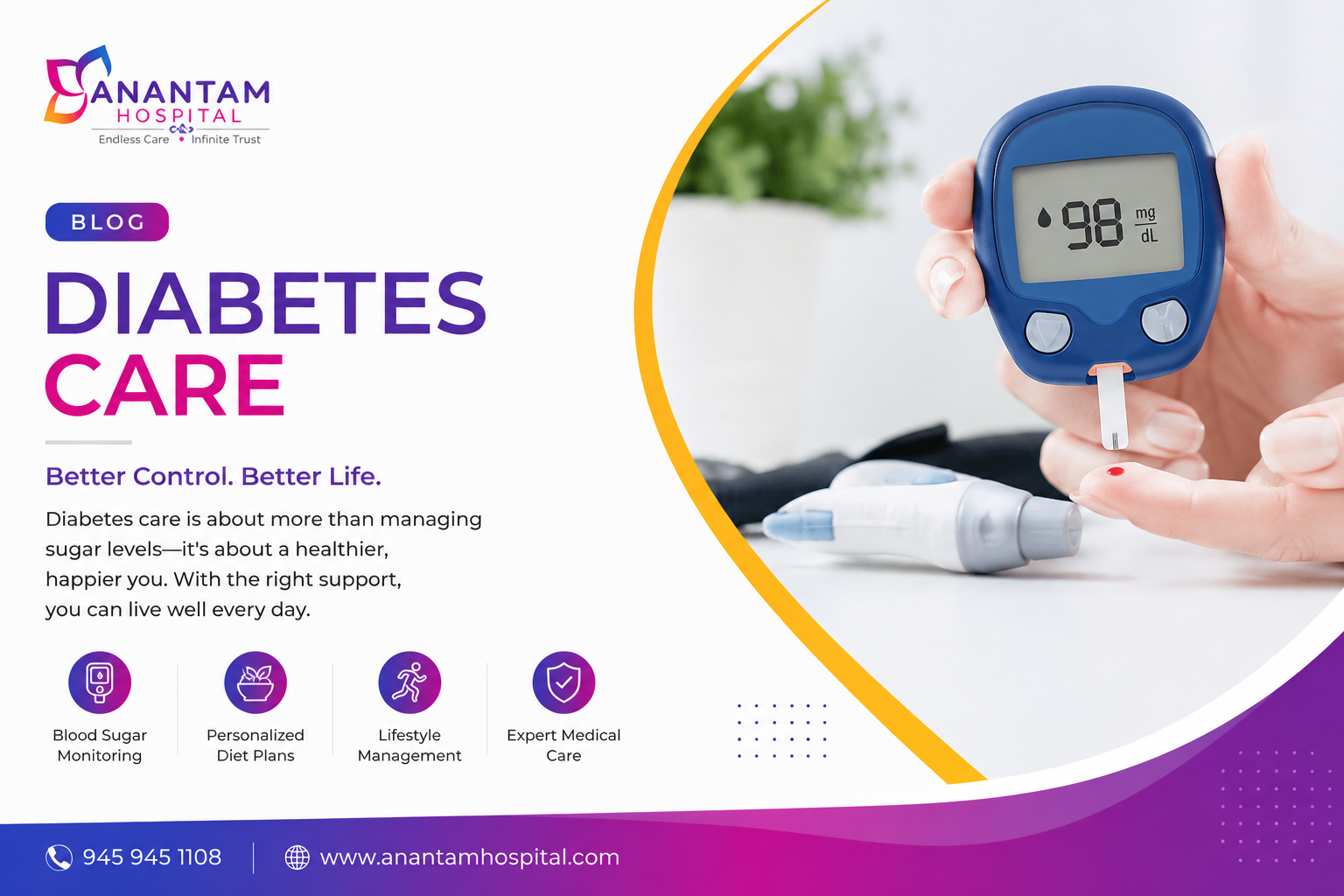 Diabetes Care Services at Anantam Hospital