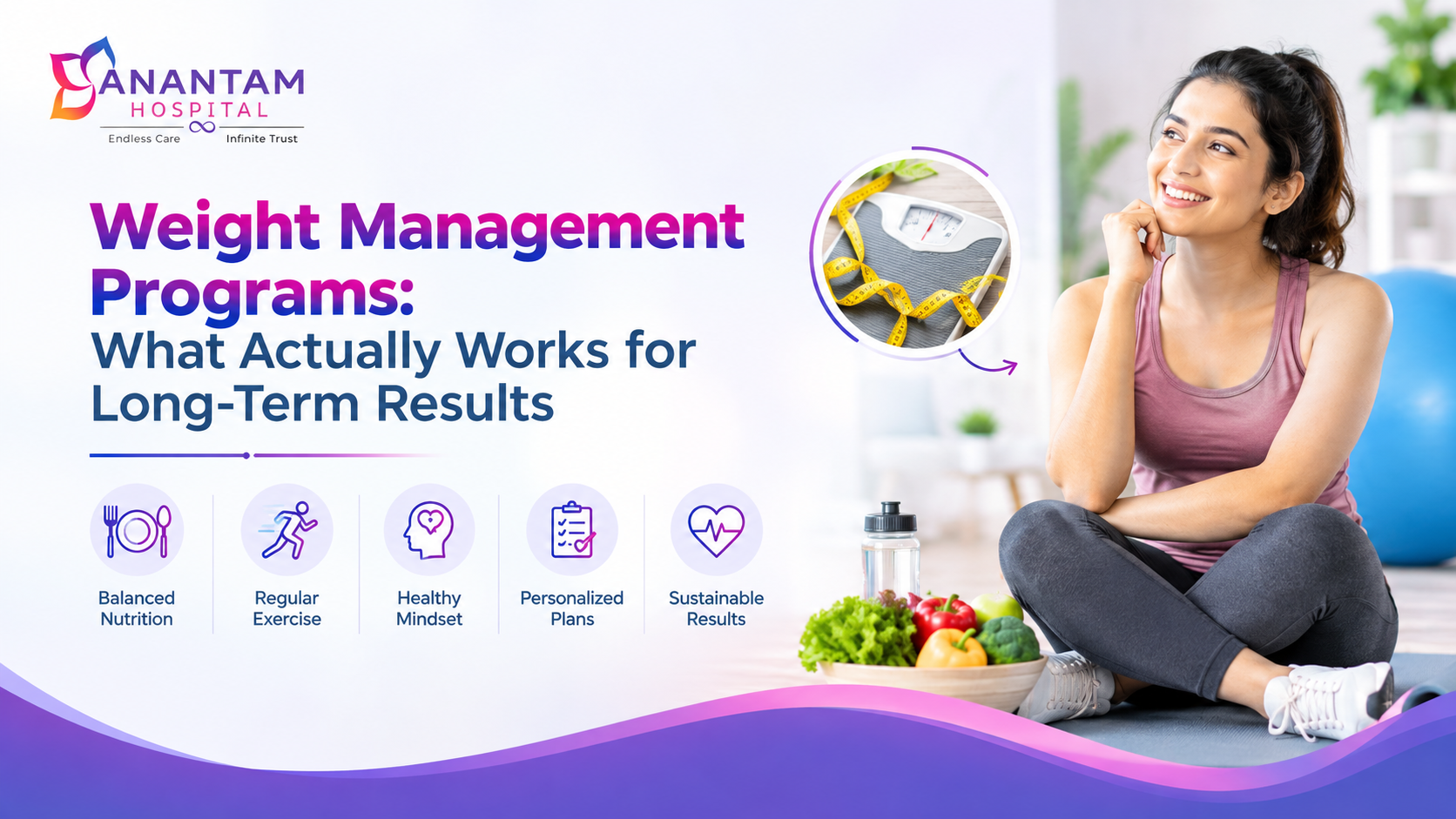 Weight management programs for sustainable long-term results at Anantam Hospital.