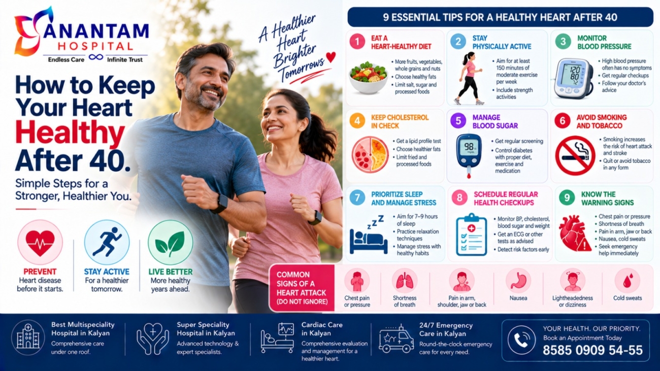 Heart health tips for adults over 40 for better cardiovascular health